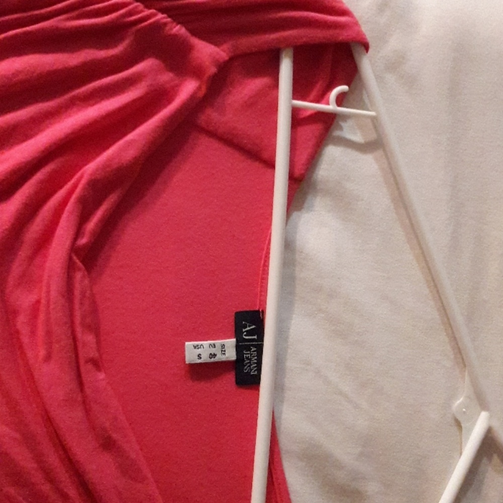 Armani jeans cute bright pink top.